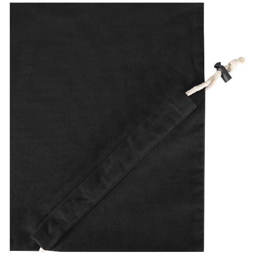 Madras Blend - torba na zakupy, wykonana z recyklingowanej baweły o gramaturze 140 g/m² posiadającej certyfikat GRS, składana Czarny 12080590 (6)