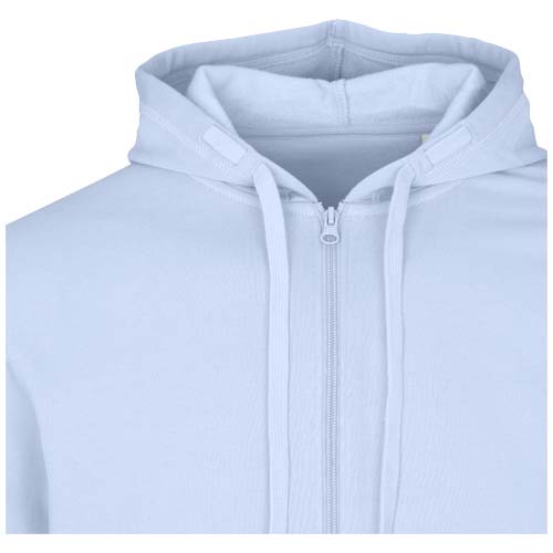 Jasper bluza unisex z kapturem z materiału organicznego pochodzącego z recyklingu z certyfikatem OCS, o gramaturze 280 g/m² Niebieski mgła 3966650A (5)
