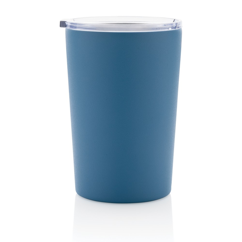 Kubek termiczny 420 ml, stal nierdzewna z recyklingu Niebieski P433.055 (3)