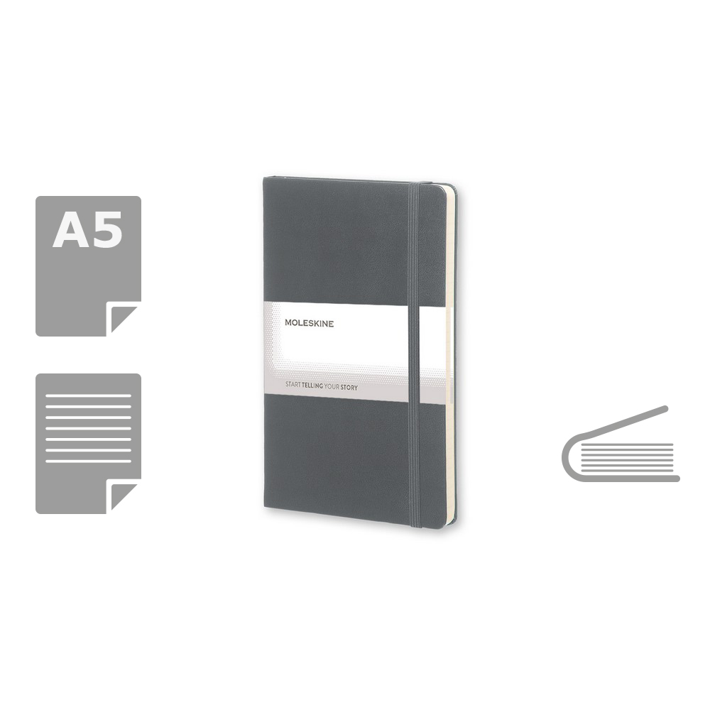 MOLESKINE Notatnik ok. A5 Szary VM301-19 