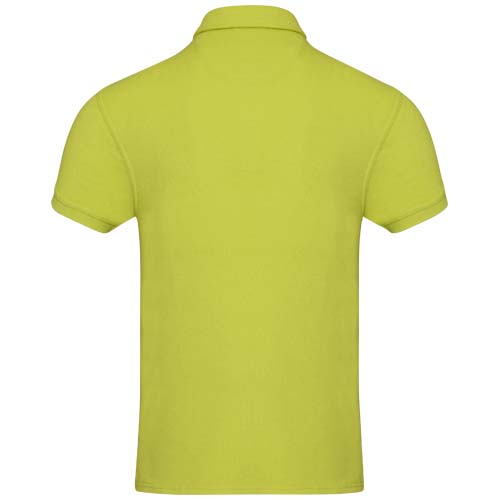 Koszulka polo Akoya, unisex, z materiału frotte z recyklingu  Limonkowy 37544639 (3)