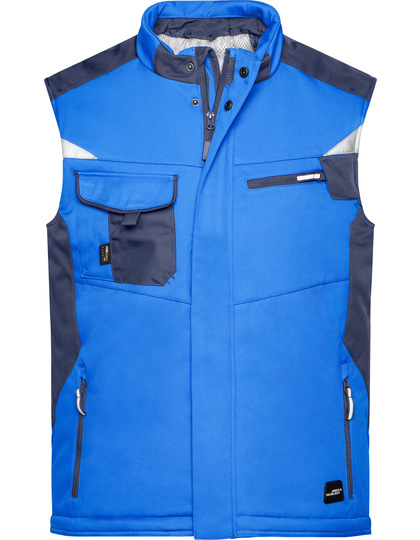 Kamizelka Robocza Softshell Odblaskowa - Navy & Navy Navy JN825-530411 (1)
