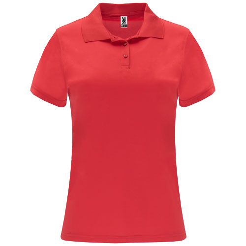 Monzha sportowa koszulka damska polo z krótkim rękawem Czerwony R04104I1 