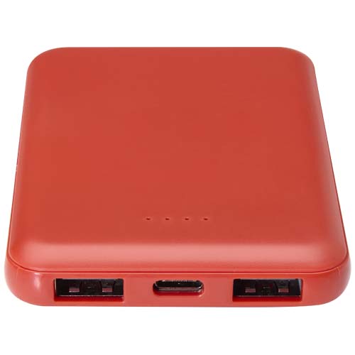 Asama powerbank o pojemności 5000 mAh Type-C z tworzyw sztucznych pochodzących z recyklingu Ceglasty 12438332 (5)