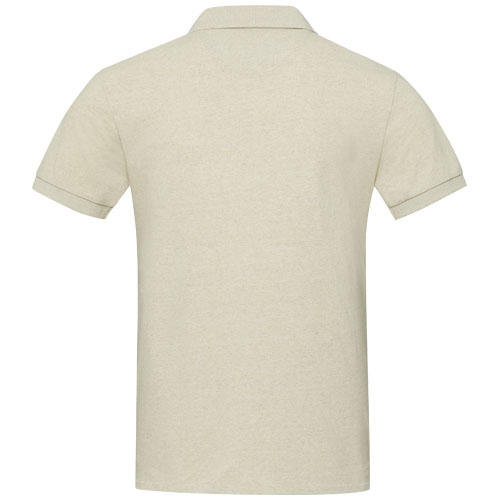 Emerald koszulka polo unisex z recyklingu z krótkim rękawem Owsianka 37539079 (3)