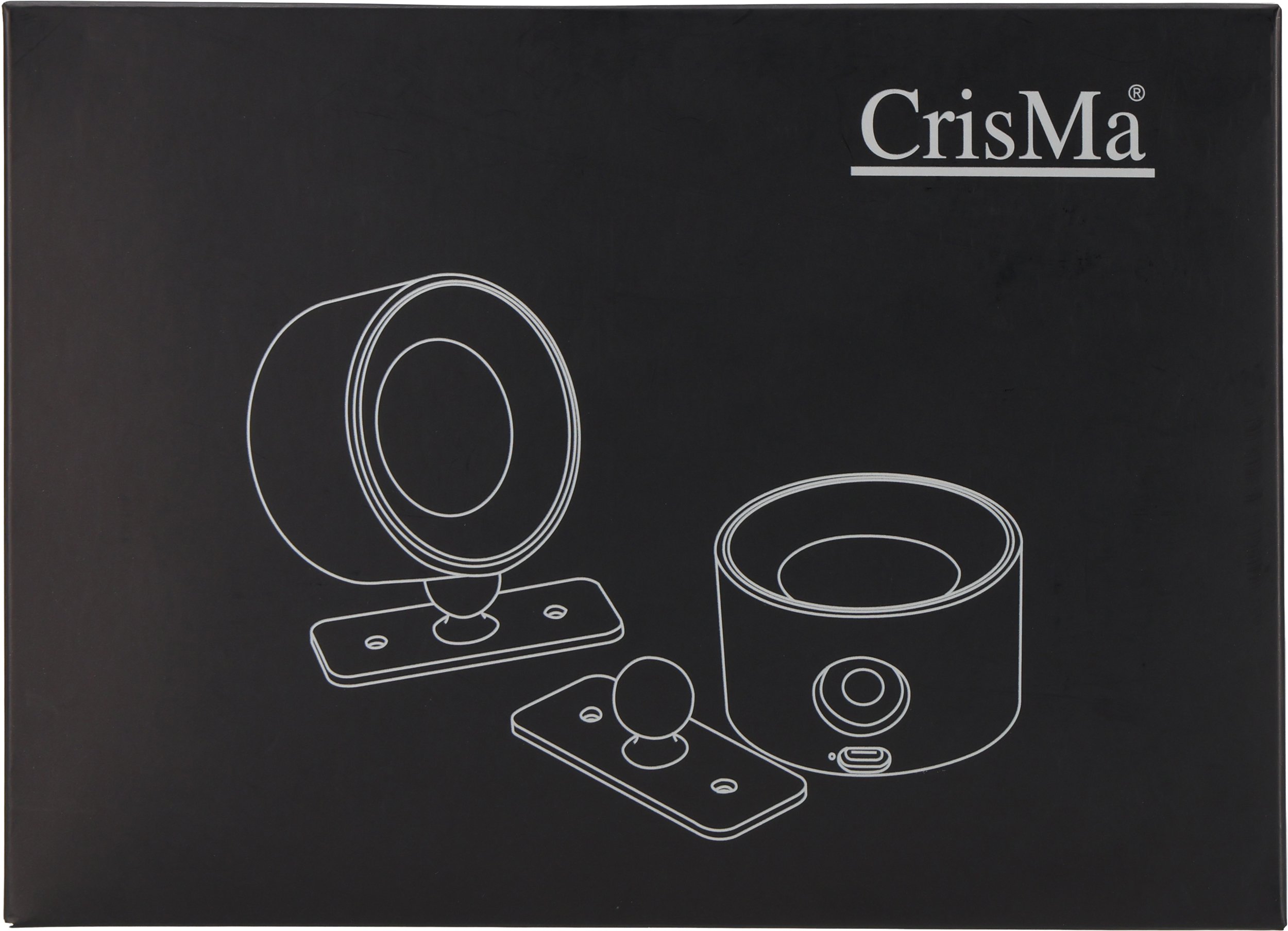 Lampy ścienne 2 szt. CrisMa HEDWIG Czarny 9488003 (9)