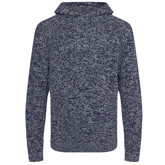 Bluza Klasyczna Dzianinowa z Recyklingu - Charcoal & Black Navy EA080-496468 