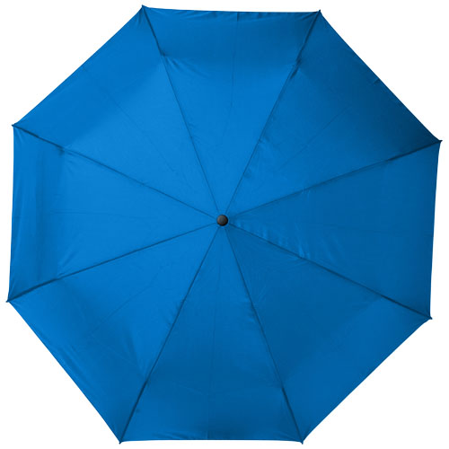 Składany, automatycznie otwierany/zamykany parasol Bo 21” wykonany z plastiku PET z recyklingu Procesowy niebieski 10914352 (2)