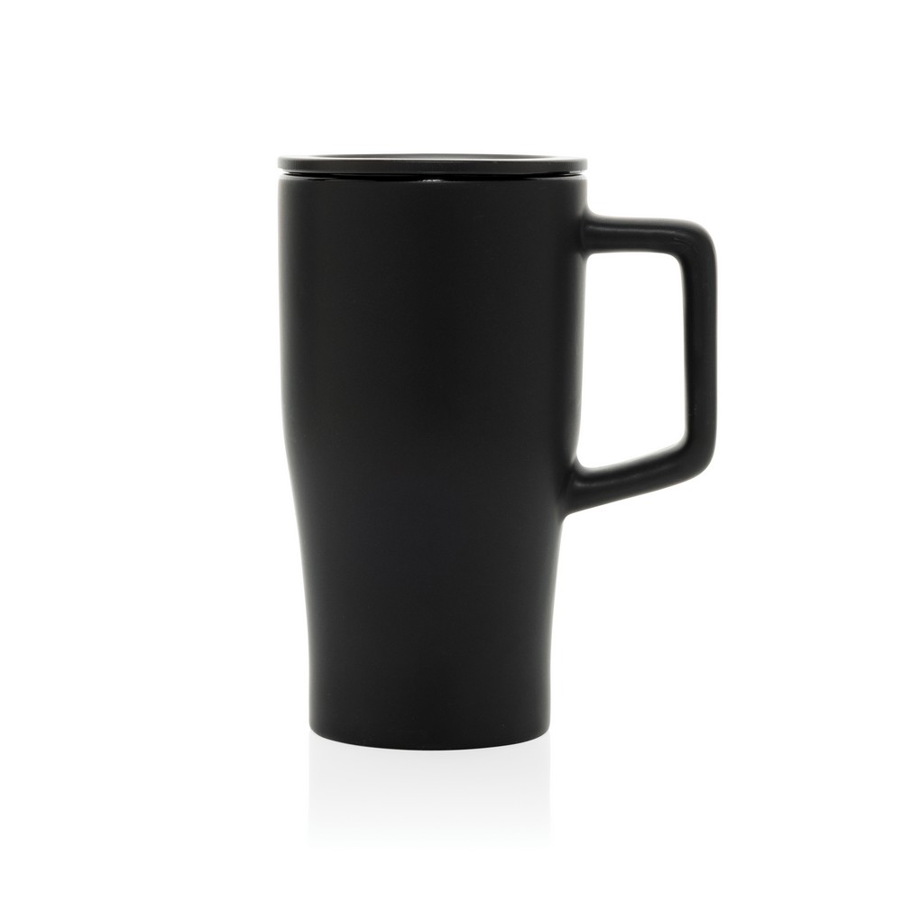 Ceramiczny kubek podrożny 490 ml Czarny P437.2201 (4)