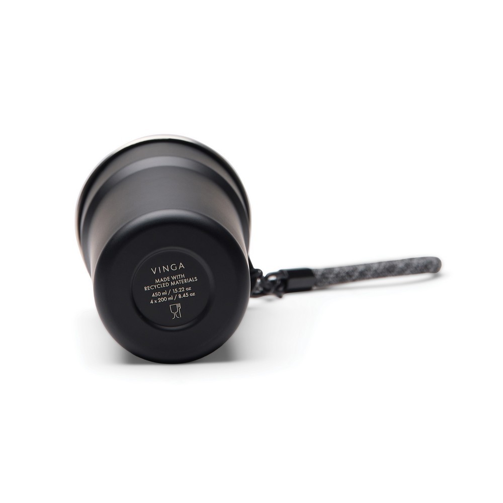 Zestaw kubków podróżnych 250 ml VINGA Parks, 4 el. Black VG675-03 (5)