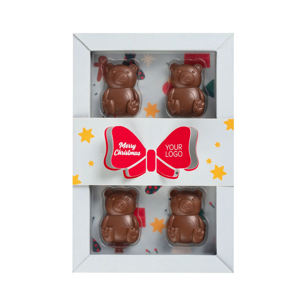 Pralinki Misie 4 Szt Wielokolorowy S0833/XM 