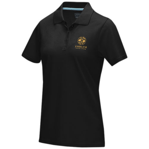 Damska organiczna koszulka polo Graphite z certyfikatem GOTS Czarny 37509995 (1)