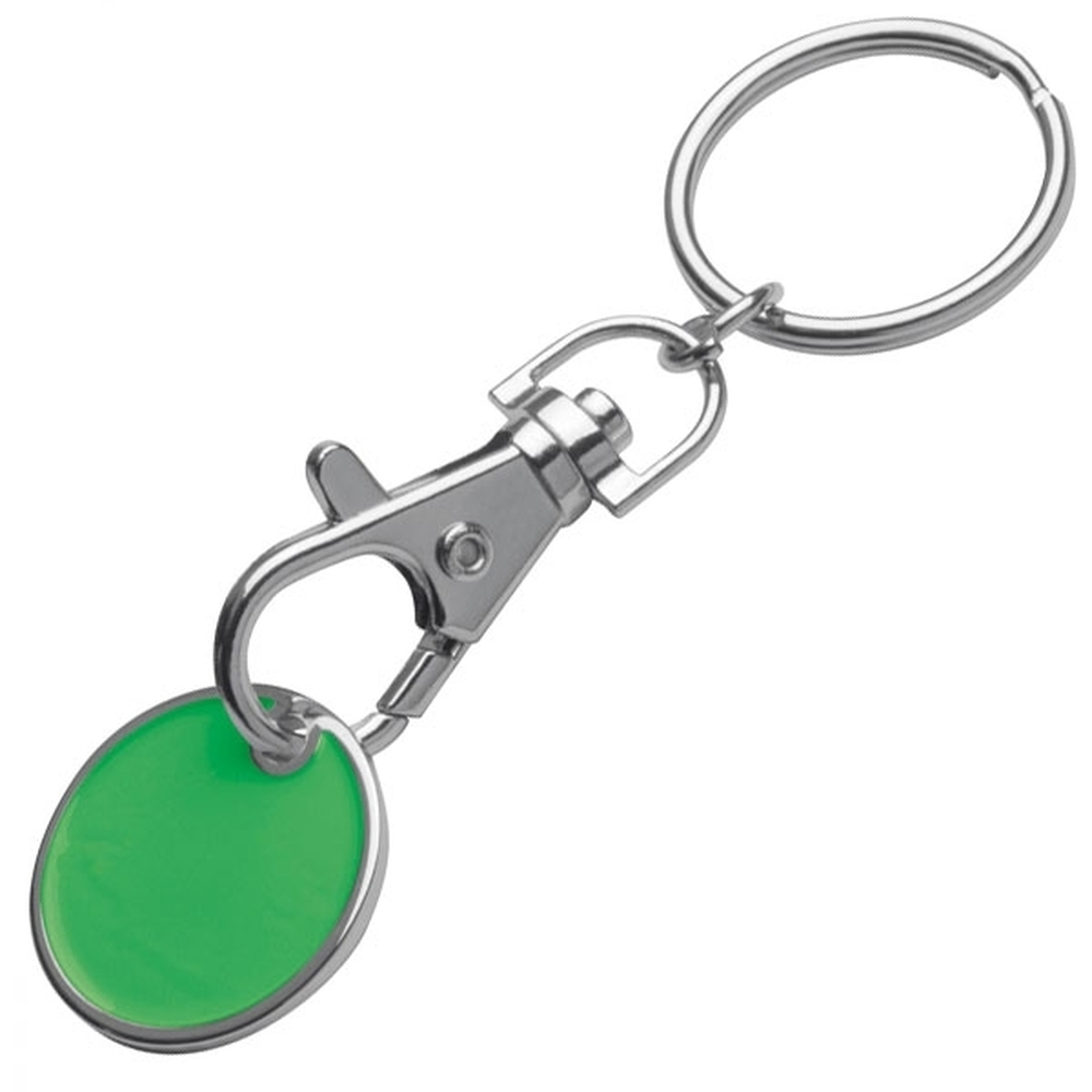 Brelok metalowy z żetonem ARRAS Zielony 047709 