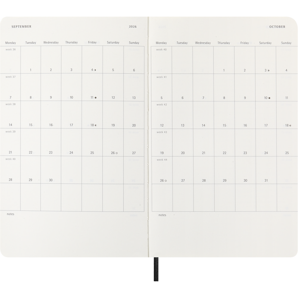 Kalendarz MOLESKINE Czarny VM389-03/2027 (6)