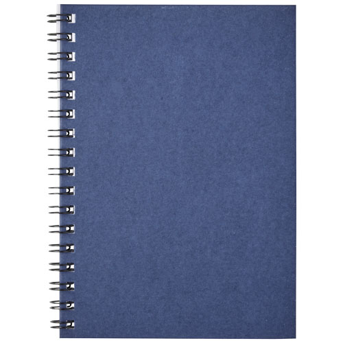 Desk-Mate® kolorowy kołonotatnik A6 z materiałów z recyklingu Ciemny niebieski 21018855 (5)
