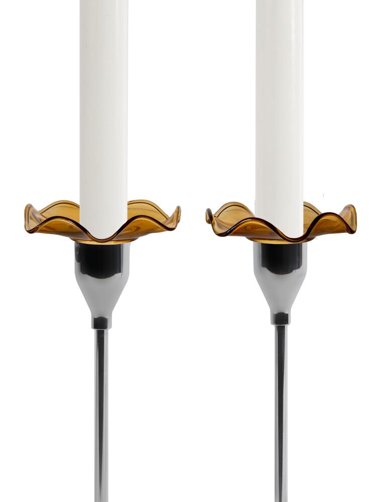 Gadżet reklamowy - Osłonki na świecę VIVA 2-szt, bursztynowy