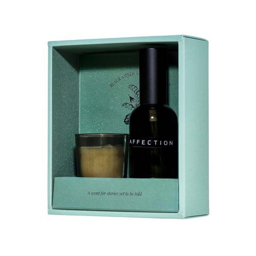 Zestaw upominkowy Wellmark: spray do wnętrz 100 ml i świeca Tender Affection 70 ml Zielony błysk 12643864 (3)