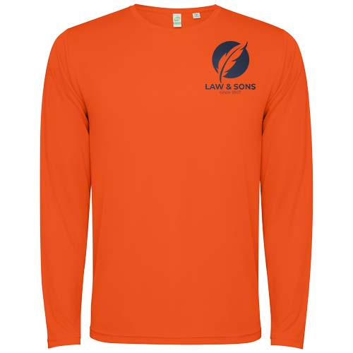 Estorii męska koszulka z długim rękawem Fire orange R0432D85 (1)