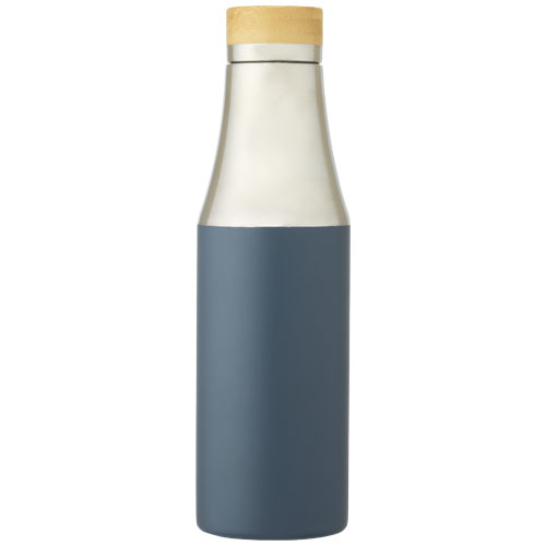 Hulan miedziana, próżniowo izolowana butelka o pojemności 540 ml z bambusową pokrywką Lodowy niebieski 10066750 (5)