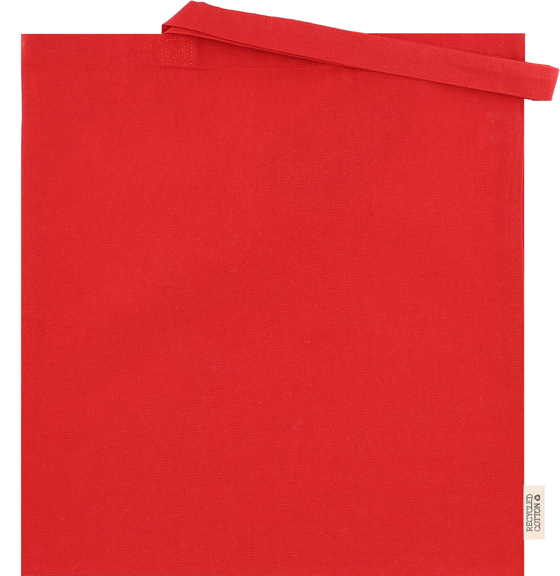 Torba bawełniana z długimi uszami 180g/m2 z materiałów z recyklingu GLEN Czerwony 6469805 (3)