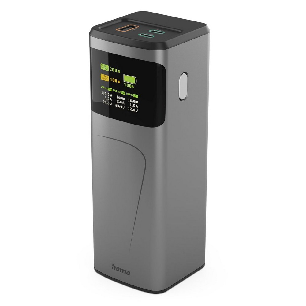 Power bank 24000 mAh Hama High Power 200W Grafitowy VH030-15 