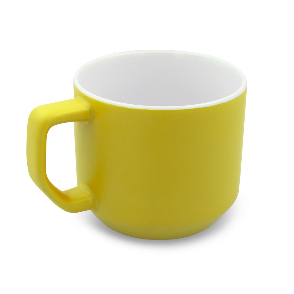 Kubek ceramiczny 330 ml | Everika żółty VA903-08 