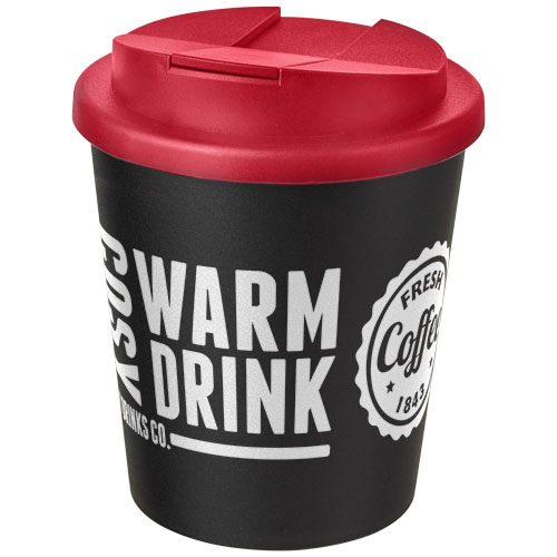 Americano® Espresso 250 ml tumbler with spill-proof lid Czarny-Czerwony 21069908 (1)