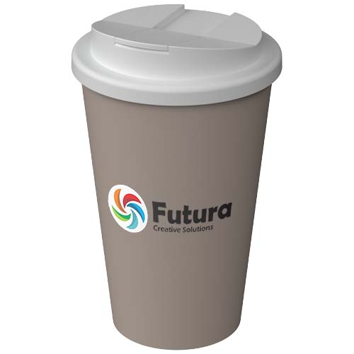 Kubek termiczny Americano® Infiniti o pojemności 350 ml z pokrywką zapobiegającą rozlewaniu się napoju Ciepły szary 21090506 (1)