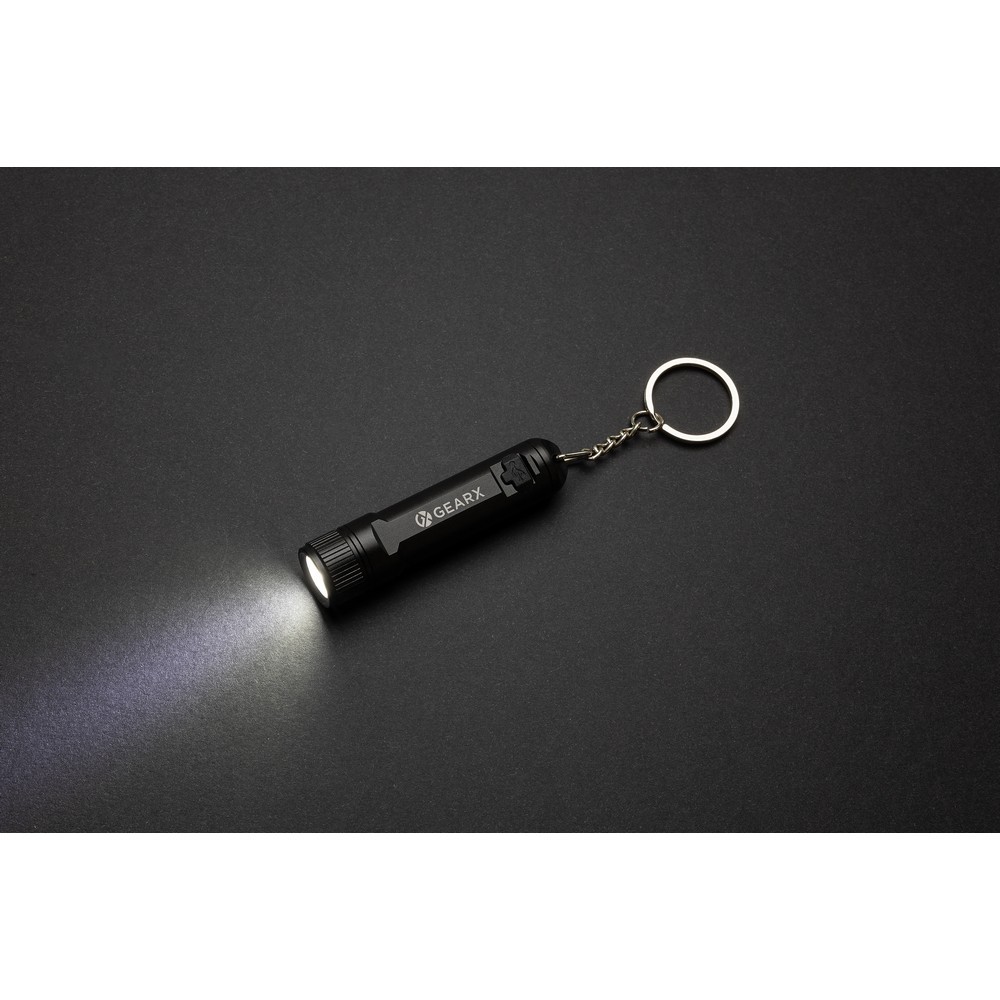 Brelok do kluczy, o wysokiej intensywności światła GearX Czarny P514.5001 (5)