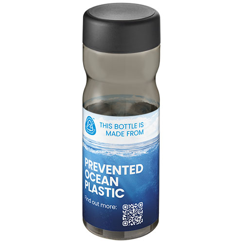 H2O Active® Eco Base 650 ml screw cap water bottle Węgiel drzewny-Czarny 21043500 (1)