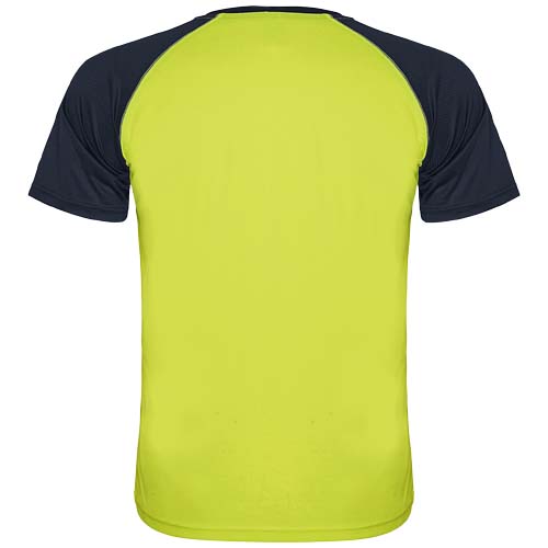 Indianapolis sportowa koszulka unisex z krótkim rękawem Fluorescencyjny żółty-Granatowy R66509I1 (2)