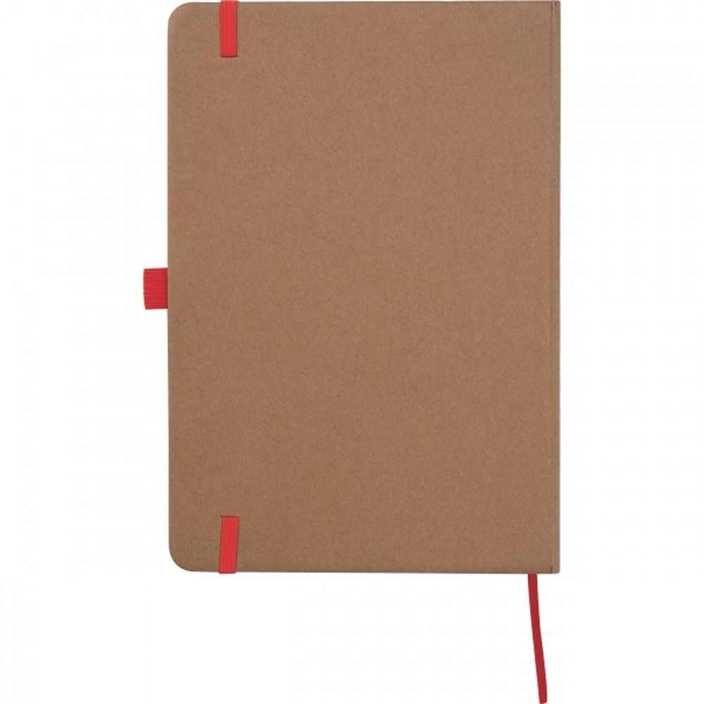 Notatnik A5 w linie z papieru z recyklingu BOURNEMOUTH Czerwony 528305 (3)