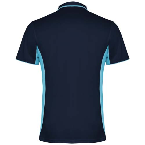 Montmelo koszulka polo unisex z krótkim rękawem Granatowy-Błękitny R04218O1 (2)