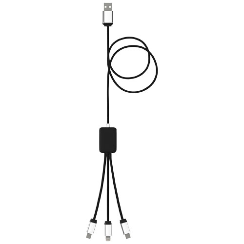 Kabel z podświetlonym logo 3w1 - SCX.design C17 Czerwony-Czarny 2PX00321 (3)
