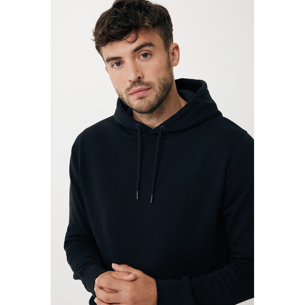 Lekka bluza z kapturem Iqoniq Rila, bawełna z recyklingu Czarny T9404.001.4XL (2)