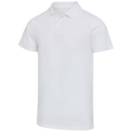 Graphite organiczna koszulka polo unisex o gramaturze 180 g/m², z krótkim rękawem i certyfikatem OCS Biały 39559010 
