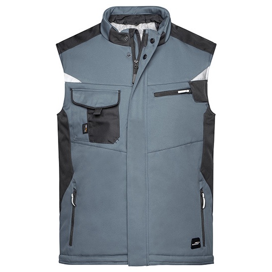 Kamizelka Robocza Softshell Odblaskowa - Navy & Navy Carbon JN825-530391 