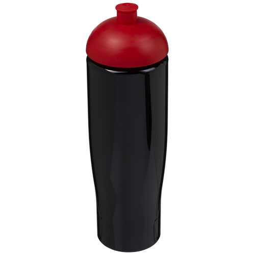 Bidon H2O Tempo® o pojemności 700 ml z wypukłym wieczkiem Czarny-Czerwony 21004214 
