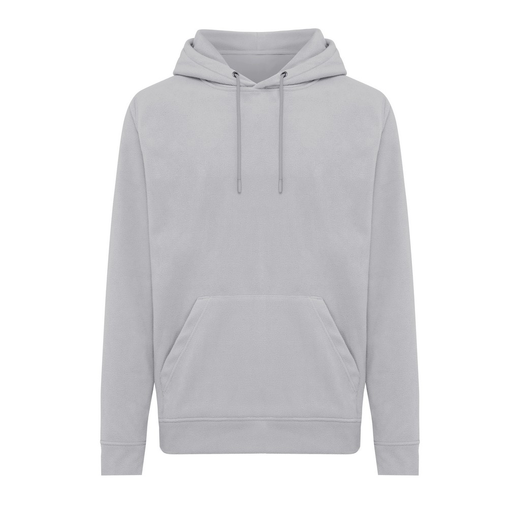 Bluza z kapturem z mikropolaru Iqoniq Trivor, RPET Szary T9403.027.XXS 
