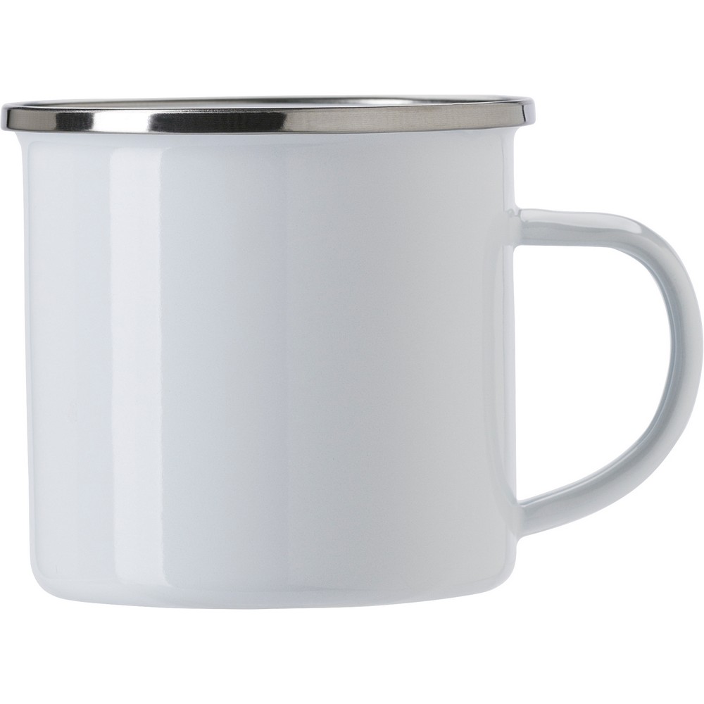 Emaliowany kubek 350 ml Biały V4875-02 (2)