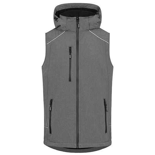 Kamizelka Męska Softshell Wodoodporna Heather Grey E7840-495391 