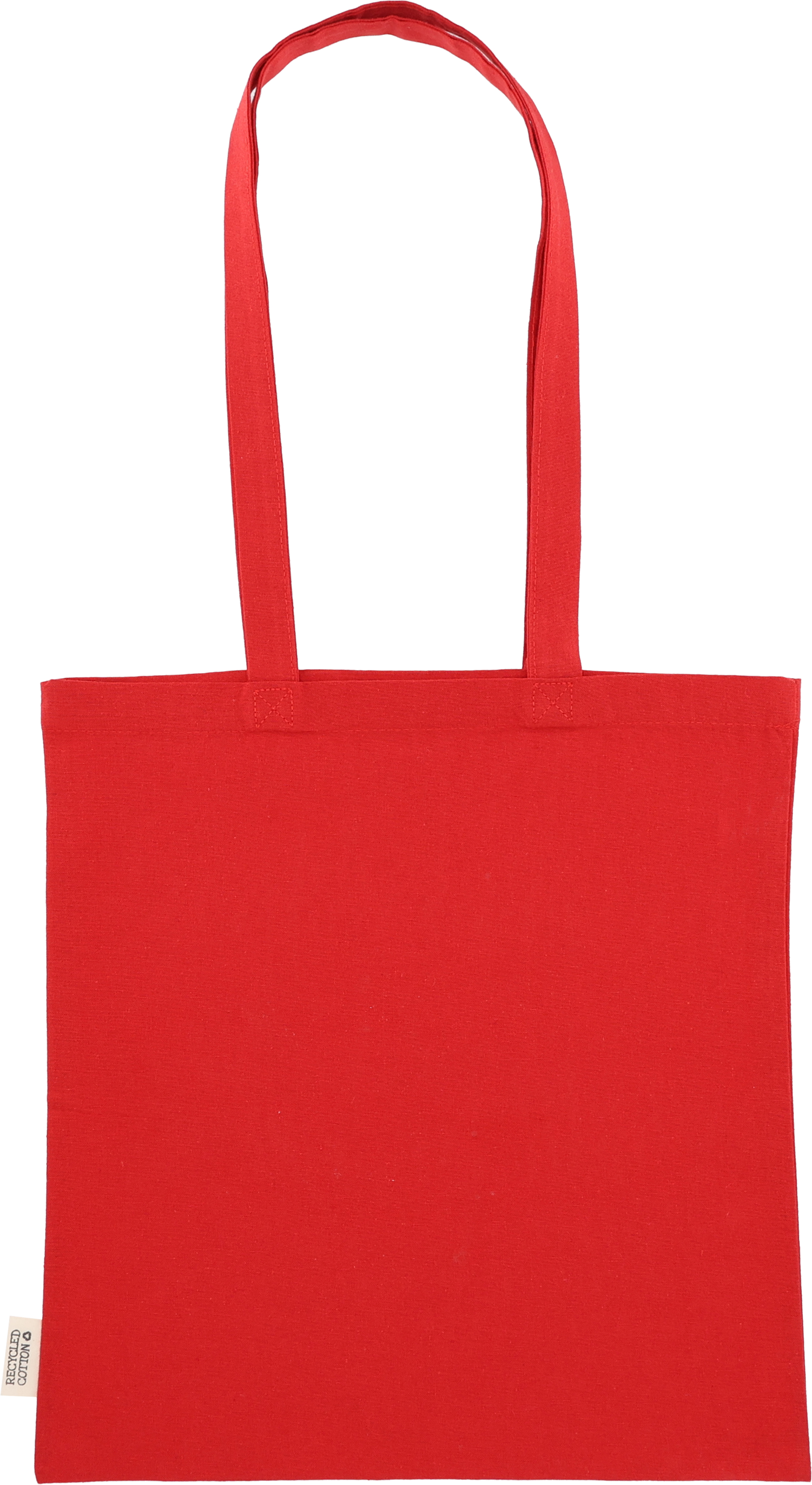Torba bawełniana z długimi uszami 180g/m2 z materiałów z recyklingu GLEN Czerwony 6469805 