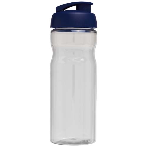 Bidon H2O Eco o pojemności 650 ml z wieczkiem zaciskowym Przezroczysty-Niebieski 21009793 (3)