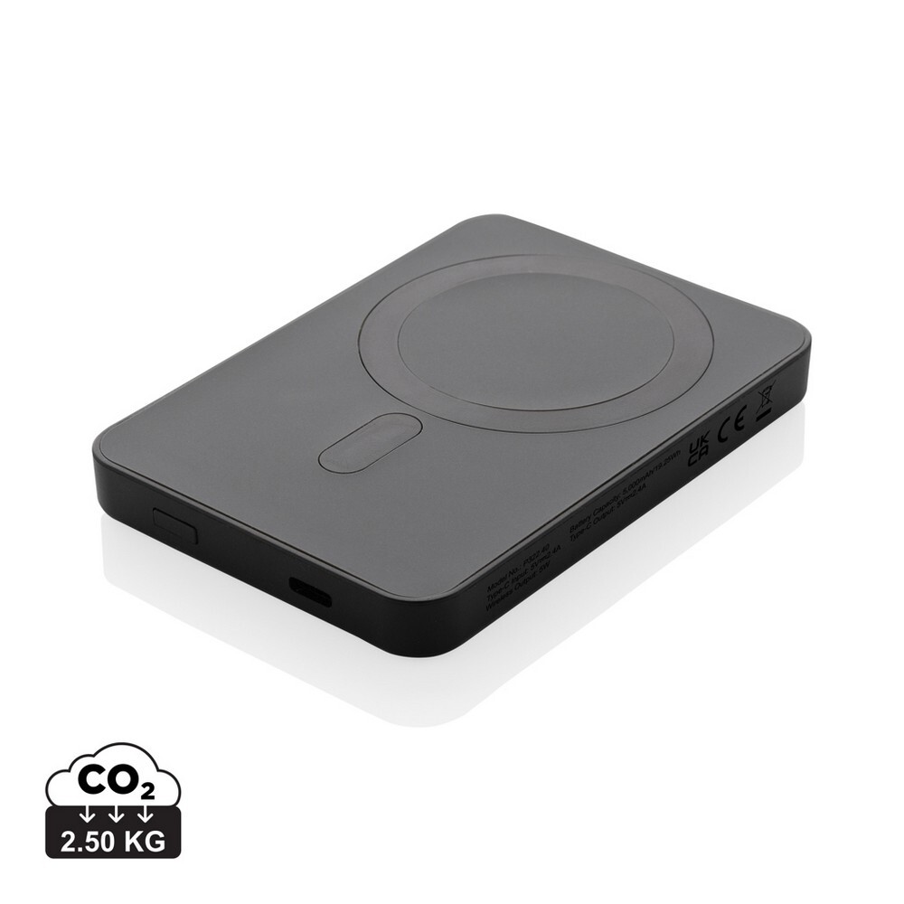 Gadżet reklamowy - Magnetyczny bezprzewodowy power bank 5000 mAh Magnetix