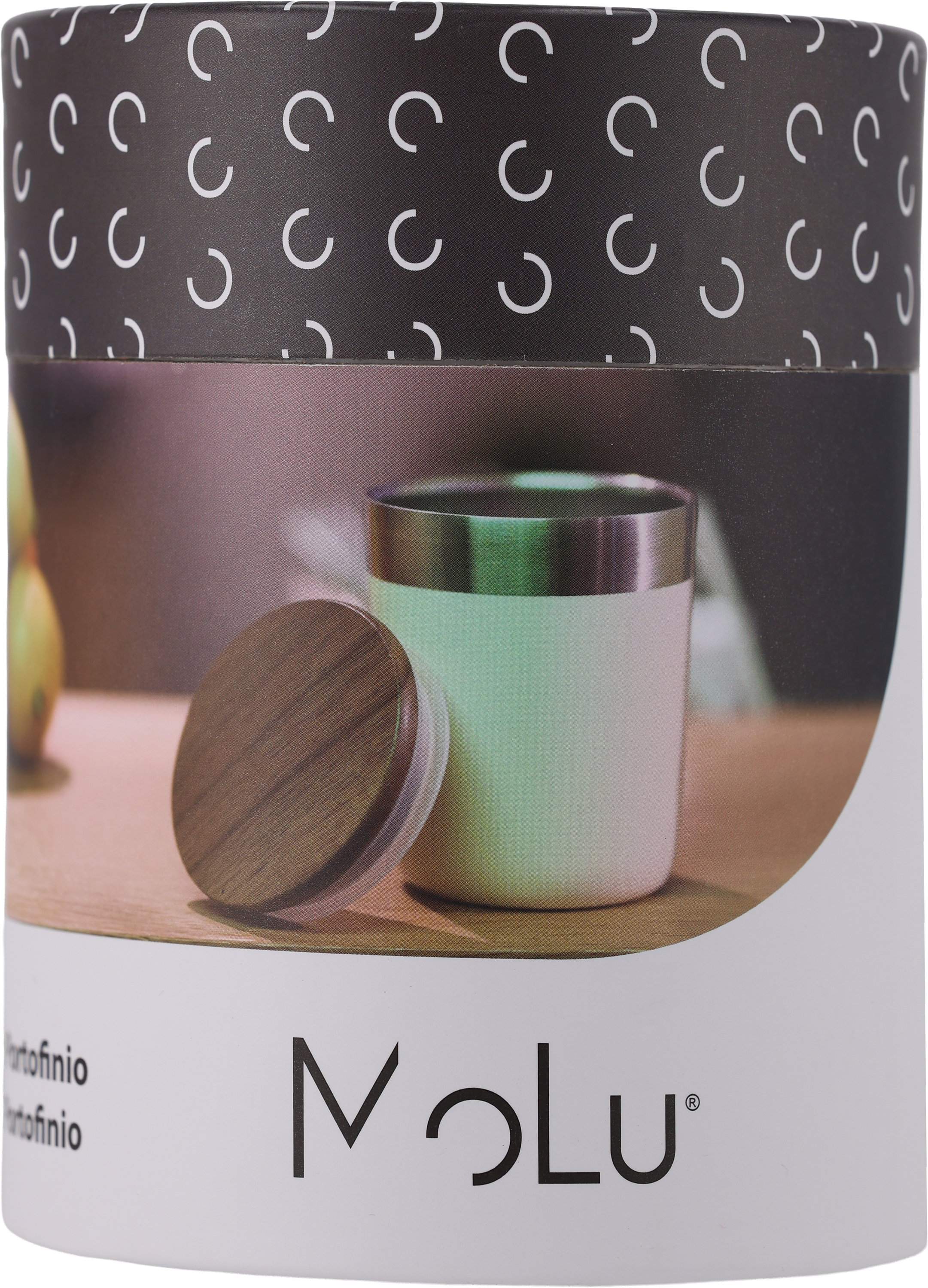 Kubek termiczny stalowy z recyklingu PORTOFINO MoLu 300 ml Biały 397906 (6)