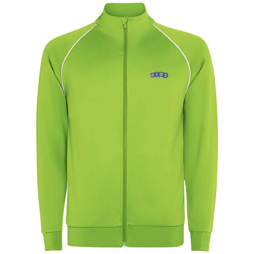 Bluza dziecięca Valier z zamkiem błyskawicznym na całej długości Fluorescencyjna zieleń K04375BO (1)