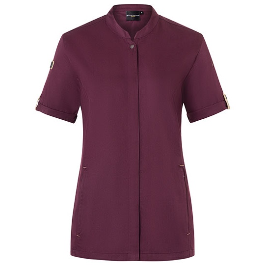 Bluza Kucharska Damska Slim Fit Oddychająca Aubergine (ca. Pantone 5185C) KY135-540249 