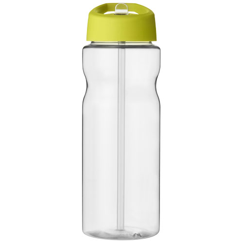 Bidon H2O Base® o pojemności 650 ml z wieczkiem z słomką Przezroczysty-Limonkowy 21004918 (2)