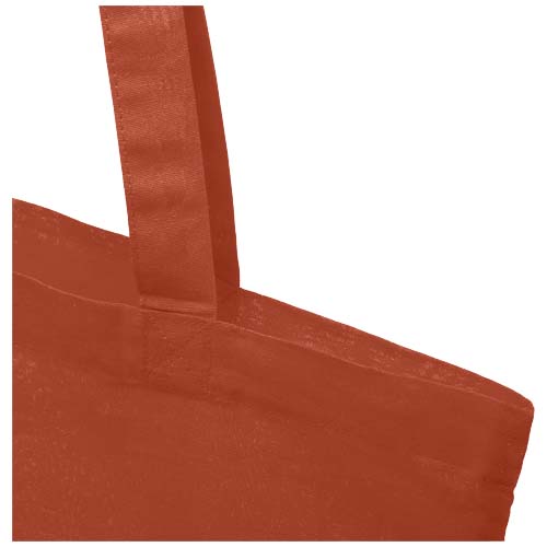 Madras torba na zakupy z bawełny z recyklingu o gramaturze 140 g/m2 i pojemności 7 l Ceglasty 12069532 (4)