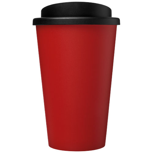 Kubek termiczny americano® o pojemności 350 ml z materiałów pochodzących z recyklingu Czerwony-Czarny 21069121 (2)